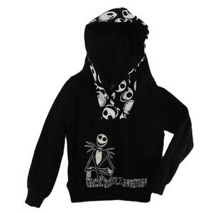 Toddler XS 4 5 DISNEY Jack Skellington Black Hoodie Sweatshirt Nightmare XMAS